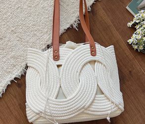 Woven Rope Tote Bag Summer Handbag