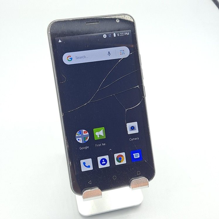 Vortex Synq StandUp Wireless 8GB Black Android Cell Smartphone CRACKED SCREEN