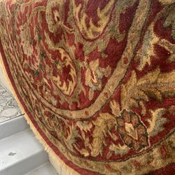 Beautiful 100% Wool Handmade Rug 6x6 . Make Offer  Reduced From $150