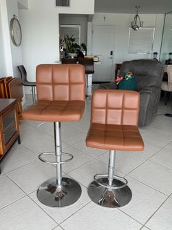 Adjustable Bar Stools Set of 2