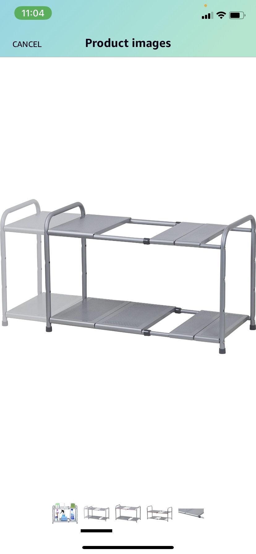 Expandable Sink Shelf