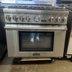 THERMADOR 36”WIDE DUAL FUEL RANGE STOVE 