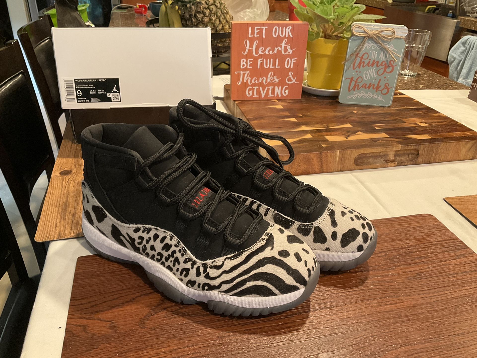 Jordan Womens Air Jordan 11 WMNS AR0715 010 Animal Instinct Size 9 Womens / Mens 8