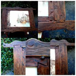 Oil Painting With Hand Carved Frame