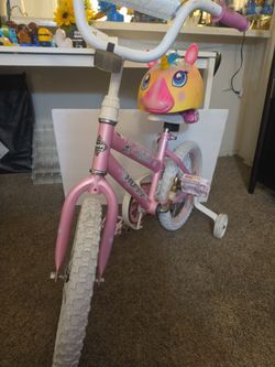 🚲💖 Huffy Sea Star Girls Bike + Unicorn Helmet 💖🦄
