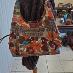 Genna De Rossi Floral Fabric Purse