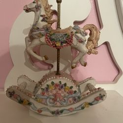 Vintage Music Carousel Rocking Horse