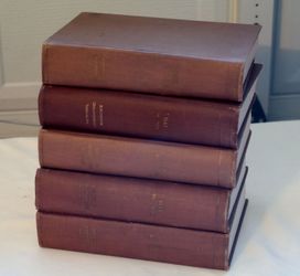 Lot of 5 Vintage "The National Geographic Magazine" Volumes from the 1930s