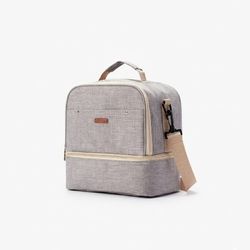 Breast Pump Bag Cooler Compartment Moistureproof Bag, Grey