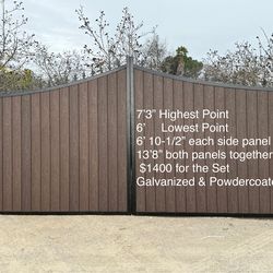 Privacy Driveway Gate ~ Dual Swing