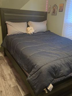 Queen headboard and frame