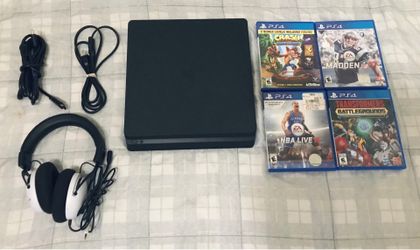 Ps4 Playstation 4 slim Console bundle & Games lot Adult owned in very good condition fully functional please read Description check out Photos
