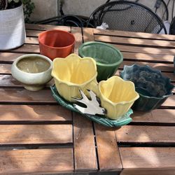 5 Vintage Planters, Pots