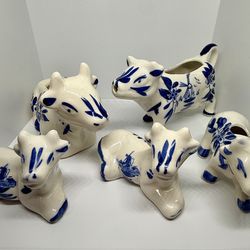 Holland Vintage Delft Blue Cow Collection