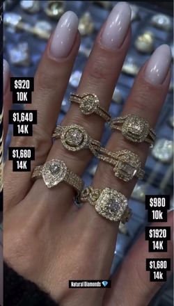 10 Natural Diamonds Promise Ring