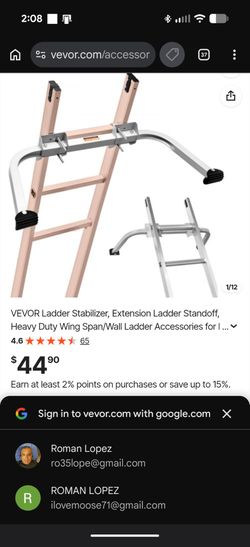 Vevor ladder stabilizer (43 Ave and Baseline in Laveen)