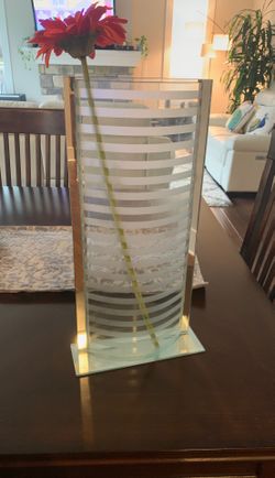 Beautiful vase with the flower stick