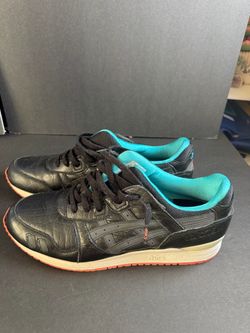 Asics Gel-Lyte III Black Leather Sneakers
