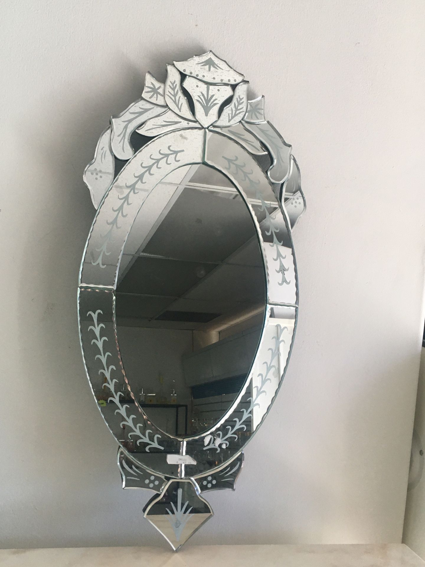 Wall mirror 30”x14”