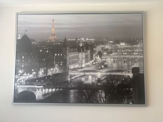Paris Skyline Framed Wall Art Print