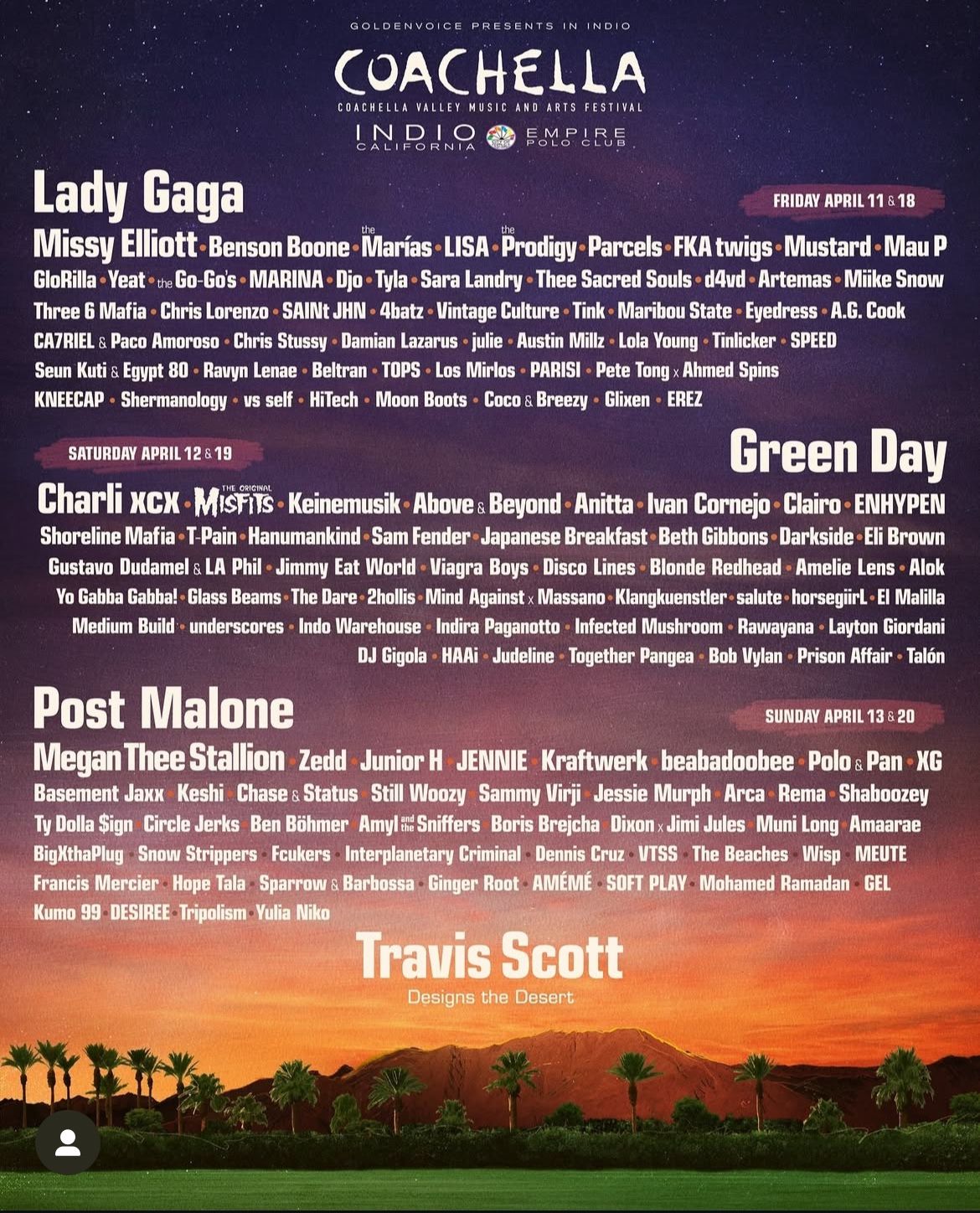 Coachella Weekend 1 GA Pass & Shuttle