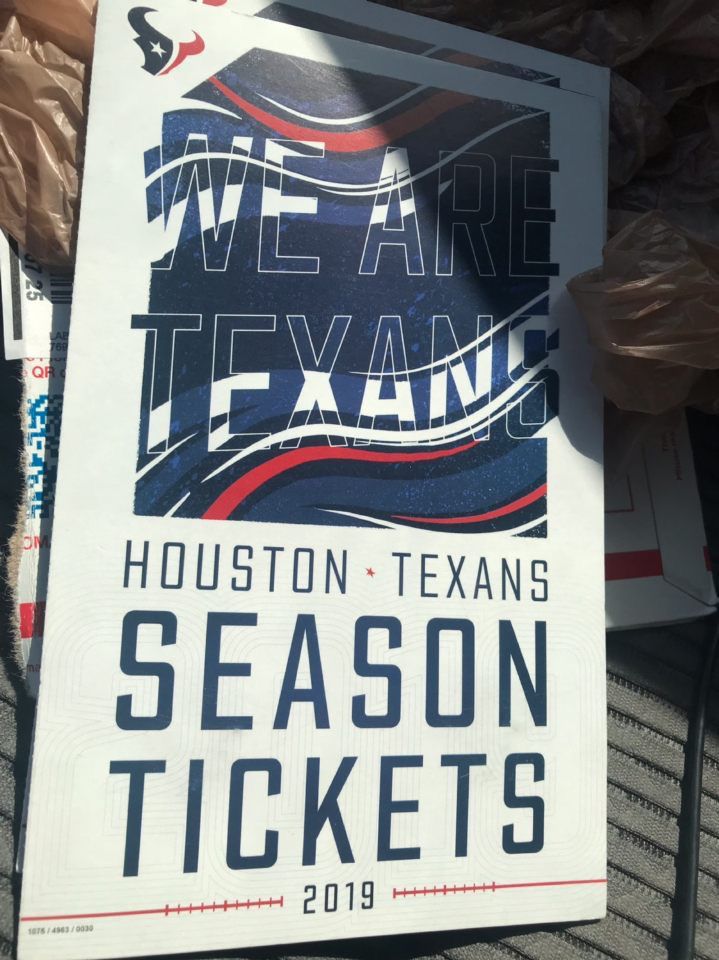Texans ticket for colts game thurs night