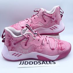 Adidas Harden Stepback 3 Bliss Pink Triple All Vol Basketball GY6417 Men’s Size 13.5  