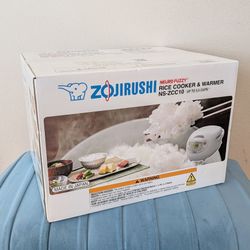 New Zojirushi Neuro Fuzzy 5.5 Cup Rice Cooker & Warmer 16 Settings Nonstick White