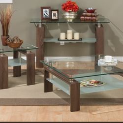 3pc Set Coffee table sofa table and end table brand new in box