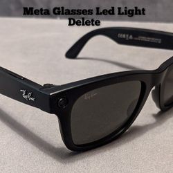 RayBan Meta Glasses Led Light Delete