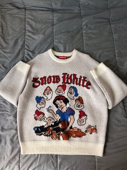 snow white supreme sweater