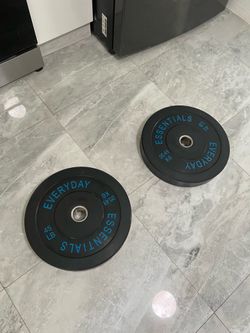 Cash only no Zelle pair of new 45lb Olympic weights plates total 90lb bumper plates new have other items on my page