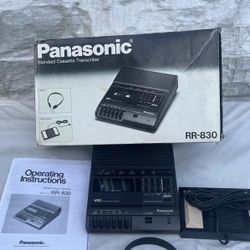 Panasonic Cassette Transcriber Tape Player