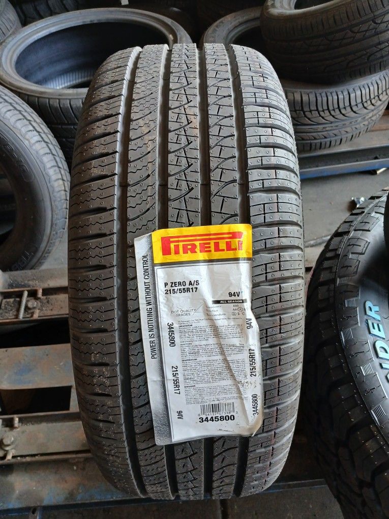 4 New Tires Installed/ 4 Llantas Nuevas Instaladas 215/55/17 Pirelli Tires
