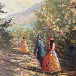 Beautiful Impressionistic Oil On Canvas Painting