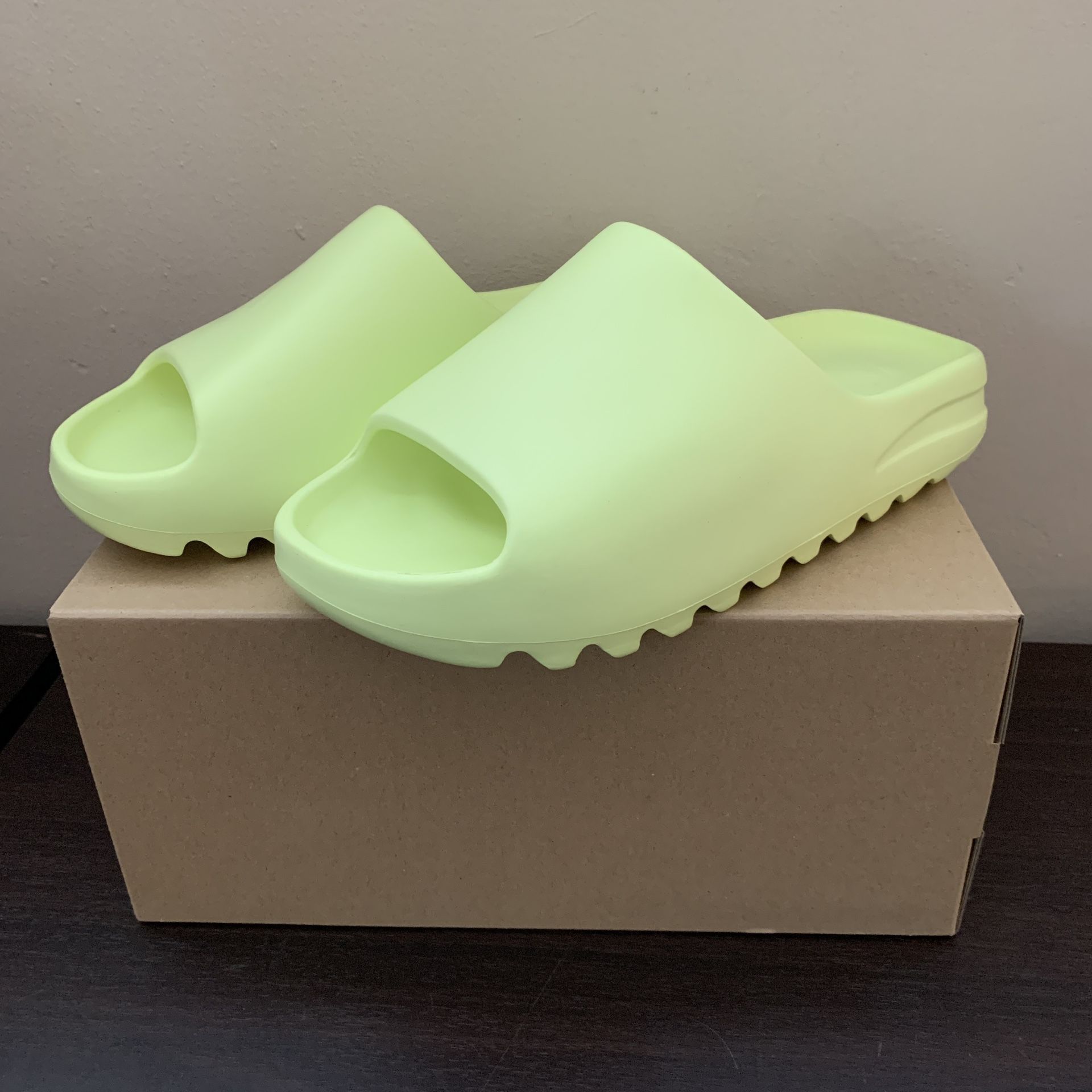 adidas gazelle silver green womens Adidas Yeezy Slide Glow Green (2022) (Restock)