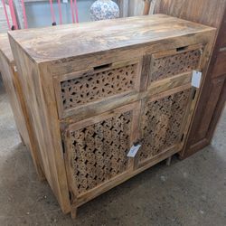 Handcrafted Mango Wood Cabinet