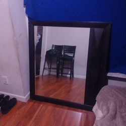 Wood mirror