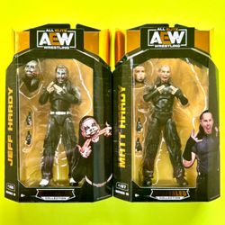 Jazwares AEW Jeff Hardy And Matt Hardy Action Figure Set Series16 Unrivaled Collection