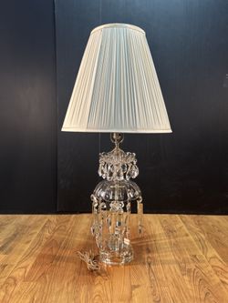 Antique Crystal Lamp 