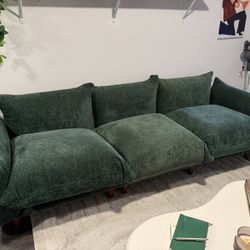 Green Mid-Century Modern Sofa