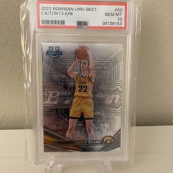 2022 Bowman U Best Caitlin Clark #50 PSA 10