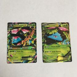 Venusaur EX + Mega Venusaur Pokemon Cards