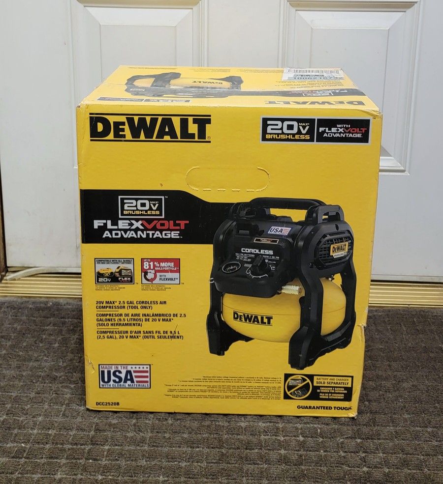 DeWalt 20V MAX 2.5 Gal. Cordless Air Compressor [Tool Only] *NEW*🔥