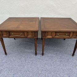 Mid Century Modern pair of nightstands / side tables / end tables