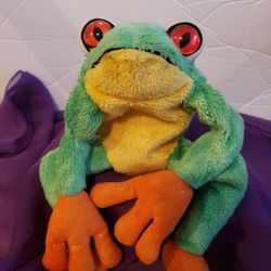 Retired Ty Panama the Rain Forest Frog 2001 Beanie Babies Stuffed Toy U