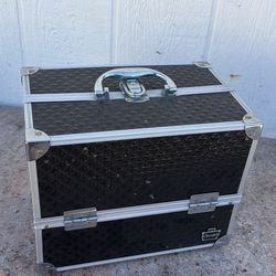 Black makeup box