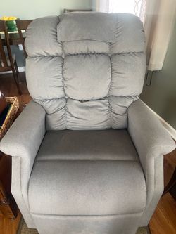 Gray lift recliner