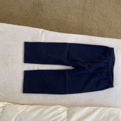 Girls Cropped Navy Leggings Size 8