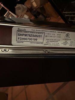 Bosch 800 series dishwasher Gun Metal Grey (Free)